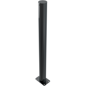 Ornamental bollard | Series 4074B | � 76 mm | stationary, to be fixed by plugswith base plate 100 x 150 mm | without lock | without eyelet